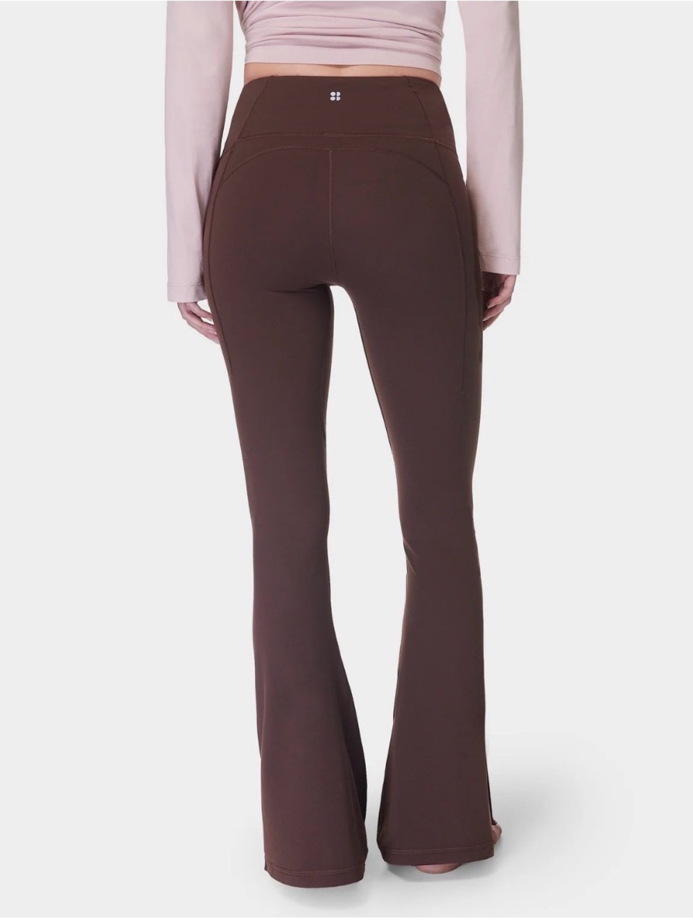 Sweaty Betty - NWOT Super Soft High-Rise Flare Trousers- Cacao Brown 30”